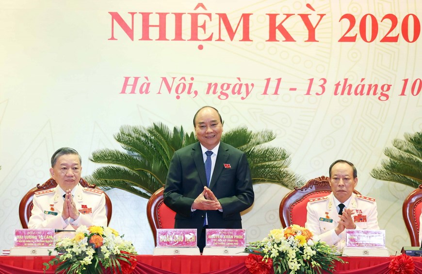 阮春福总理出席越共中央公安代表大会