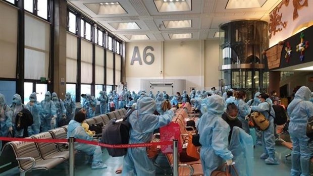 越南将滞留在中国台湾的近360名公民接送回国