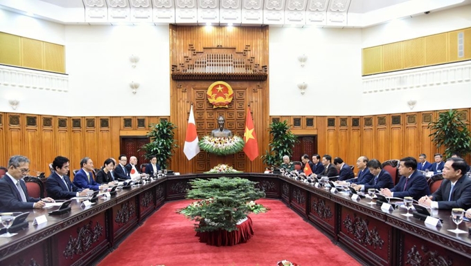 将越日两国关系推上新台阶