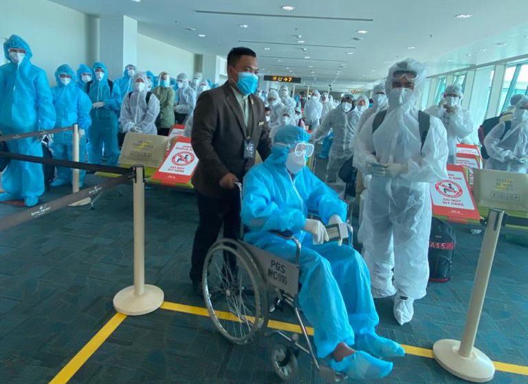 越南将滞留文莱的公民接送回国