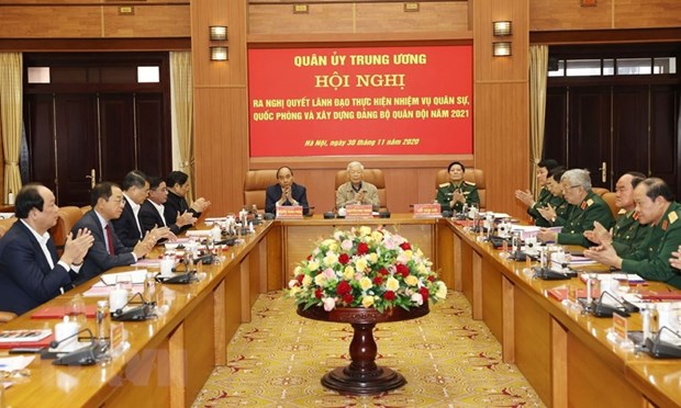越共中央军委召开2020年工作总结和2021年工作部署会议