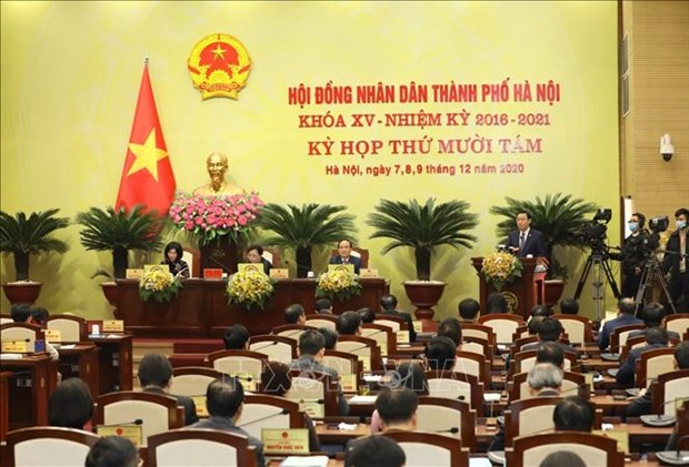 第十五届河内市人民议会第十八次会议圆满落幕