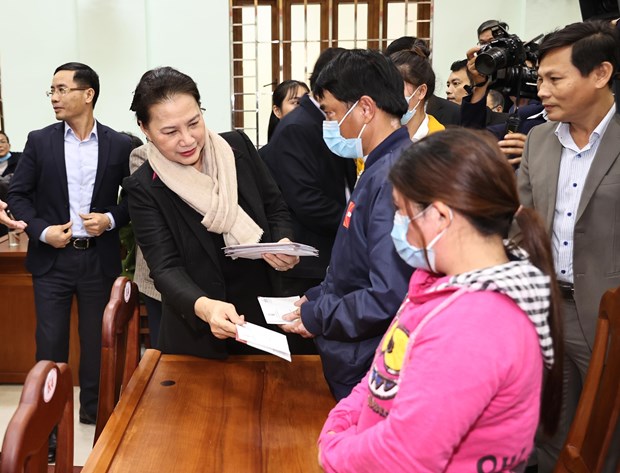 国会主席阮氏金银视察广南省