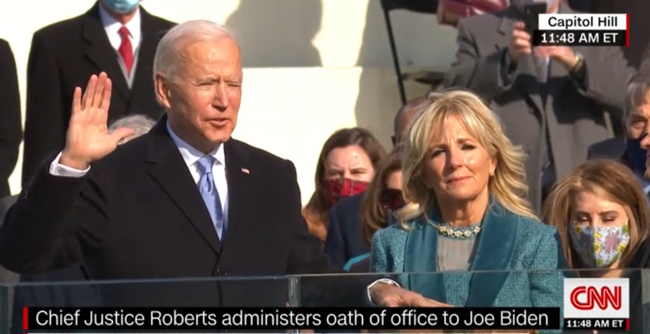 拜登正式宣誓就任第46任美国总统