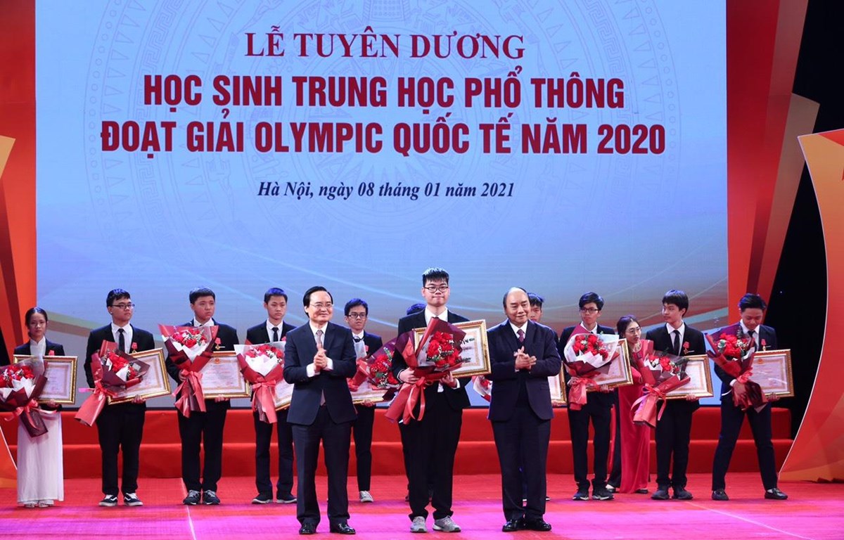 越南学生在奥林匹克竞赛上取得骄人成绩