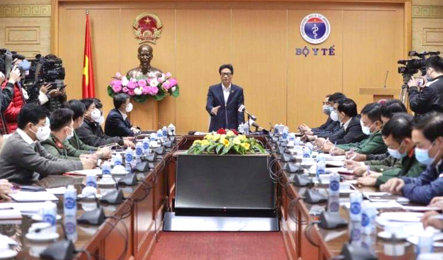 武德儋副总理与全国63个省市代表就防疫工作举行视频会议