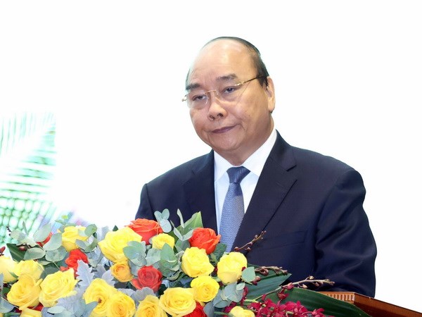 阮春福总理出席人民公安情报力量传统日75周年纪念大会
