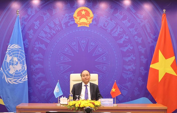 阮春福总理以视频形式出席联合国安理会高级别公开辩论会