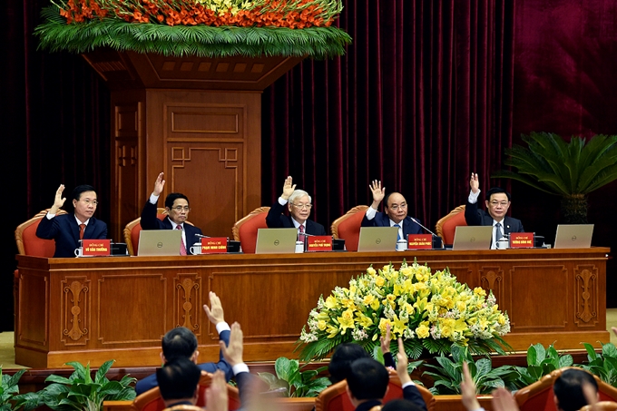 越共十三届中央委员会第二次全体会议：健全国家机构领导职务