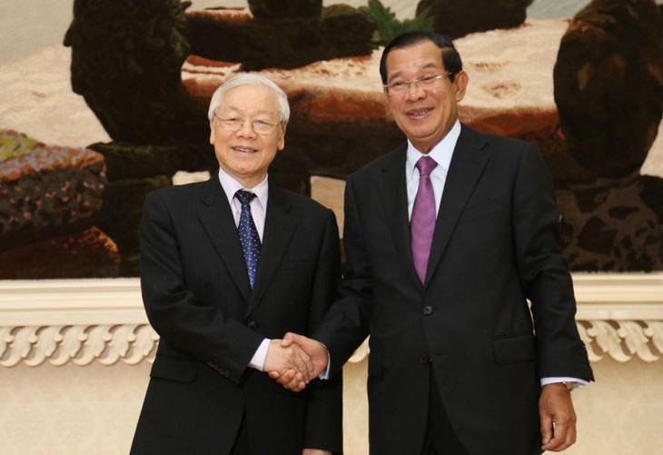 柬埔寨人民党主席洪森向越共中央总书记阮富仲致感谢信