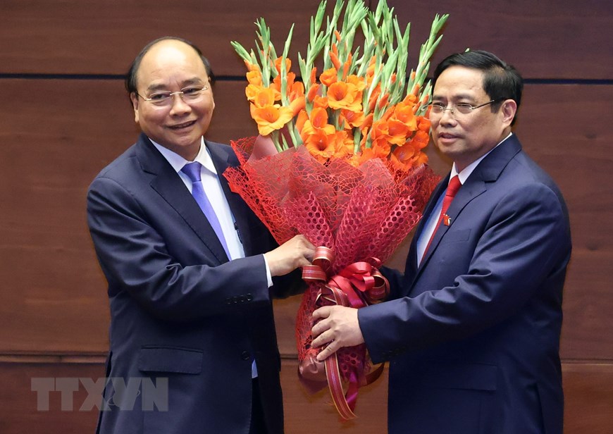 新任越南政府总理范明正宣誓就职（组图）