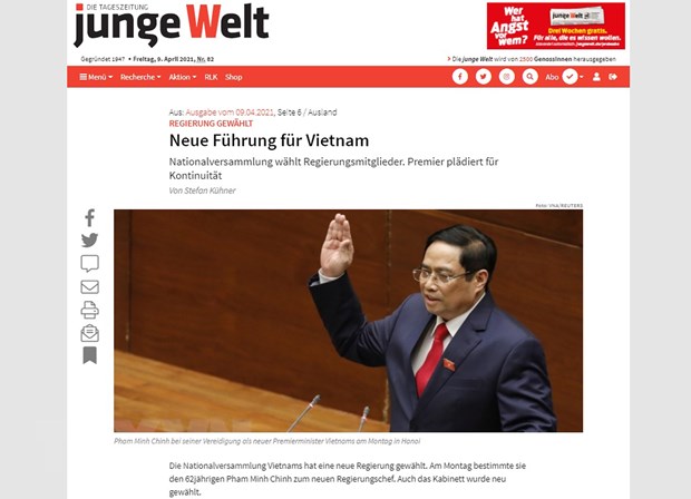 德国媒体高度评价越南的新领导班子