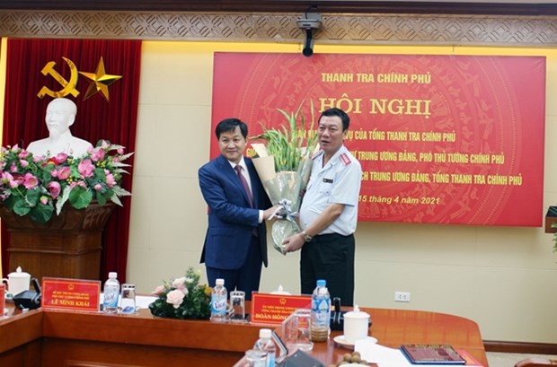 越南政府监察总署总监察长职务交接仪式在河内举行