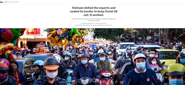 美国媒体高度评价越南强有力的防疫措施
