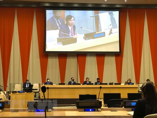 越南主持联合国安理会主席月工作总结会议