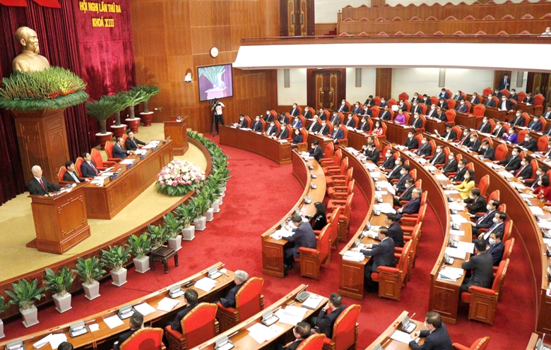 越共第十三届三中全会讨论各项重要内容