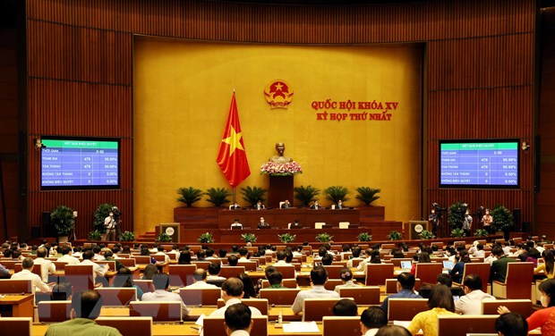 越南第十五届国会第一次会议最后一个工作日：通过多项重要决议