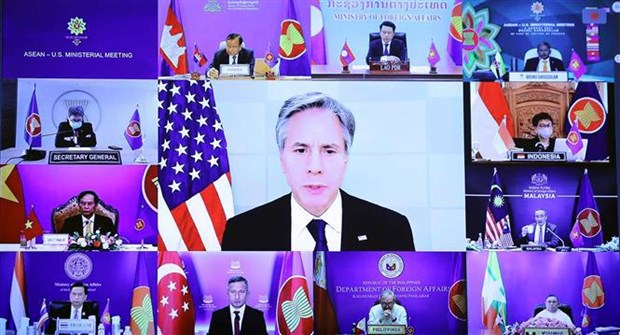 越南外交部部长裴青山出席东盟-美国外长视频会议