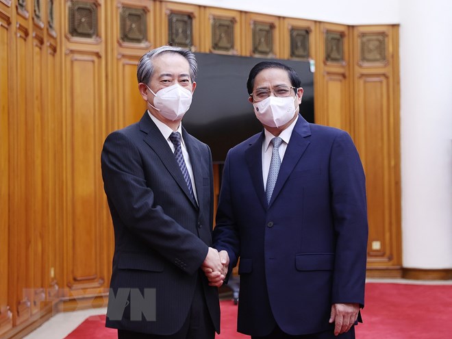 政府总理范明正会见中国驻越南大使熊波