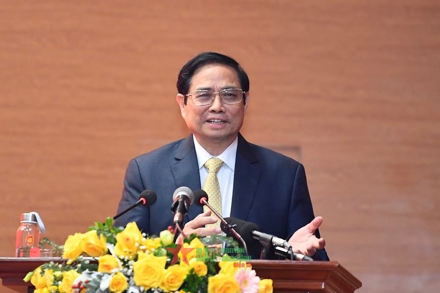 范明正总理出席国防部国防学院2021-2022学年开学典礼
