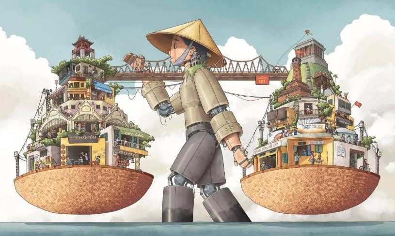 “河内是……”插画比赛：观创新城市有感