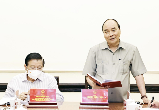 阮春福主席主持召开中央司法改革指导委员会运作模式完善会议