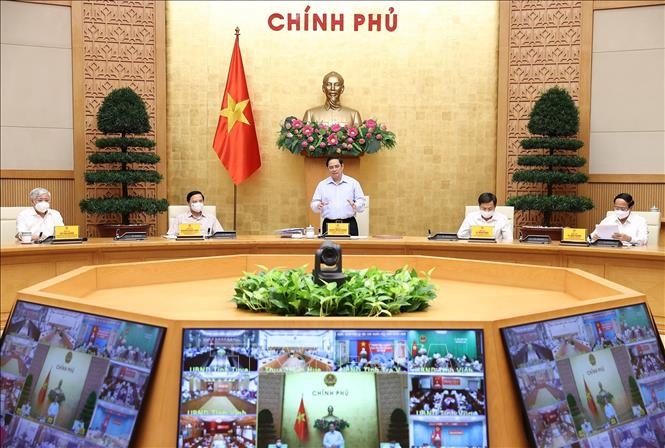 政府总理范明正与全国9000多个乡坊领导人举行视频会议 重振防疫工作