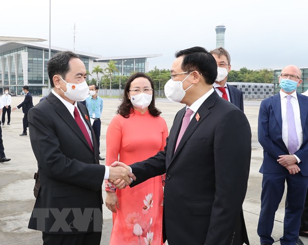 越南国会主席王廷惠启程出席第五届世界议长大会