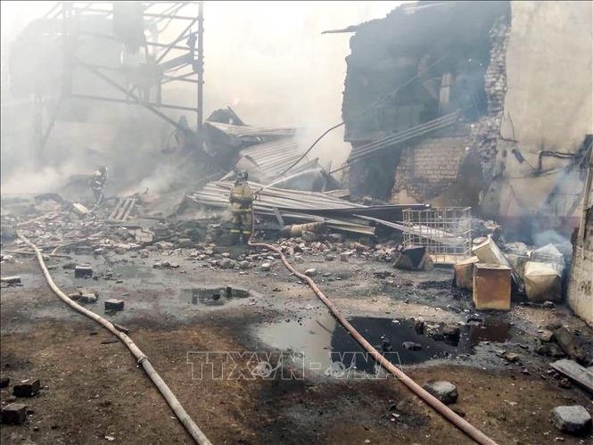 俄工厂爆炸和火灾事故造成17人死亡