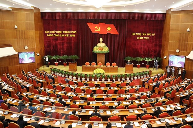 越共十三届中央委员会第四次会议发表第四号公报