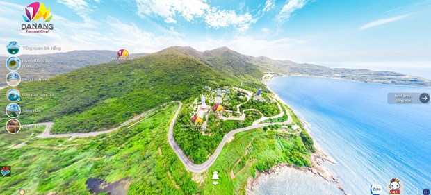 岘港市展开题为“一触就到岘港”的虚拟旅游服务系统