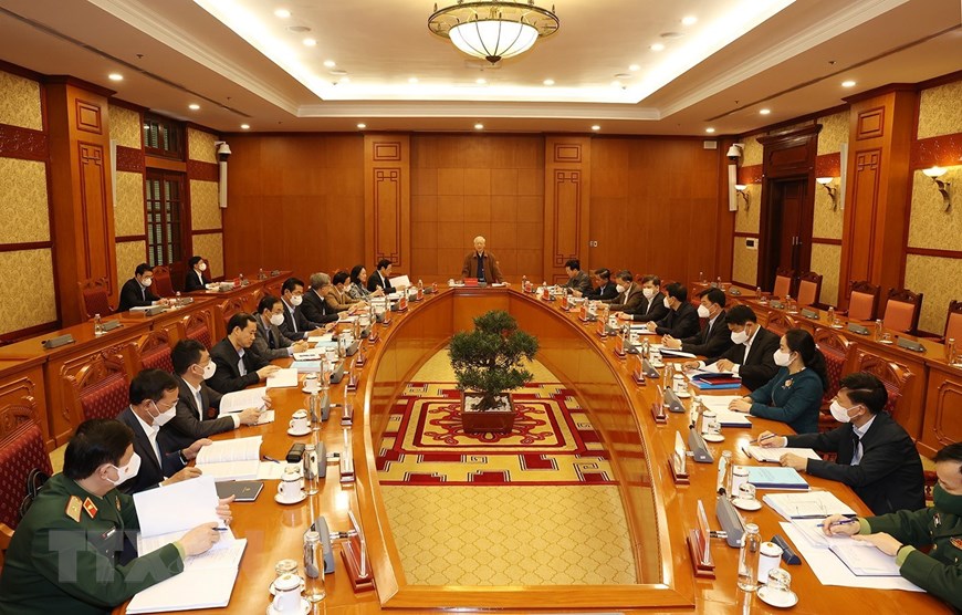 阮富仲总书记：要在反腐败消极工作中营造新精神、新氛围、新决心