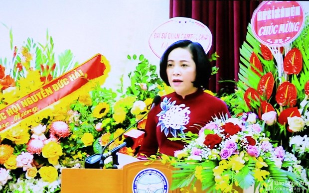阮氏清女士当选越柬友好协会主席