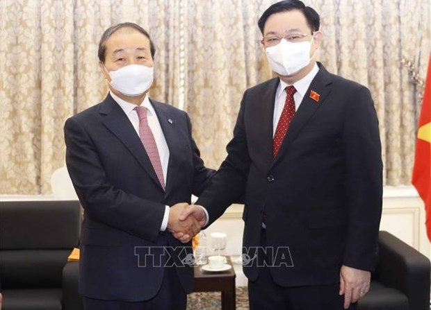 国会主席王廷惠会见韩越友好协会主席