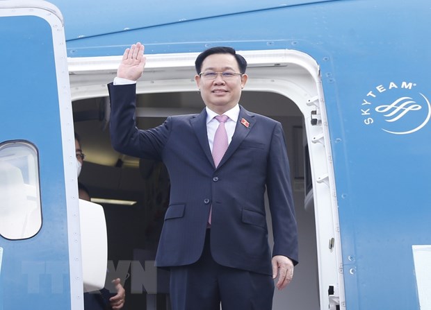 越南国会主席王廷惠启程对韩国和印度进行正式访问