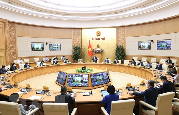 政府总理范明正就防疫工作与全国63个省市召开视频会议