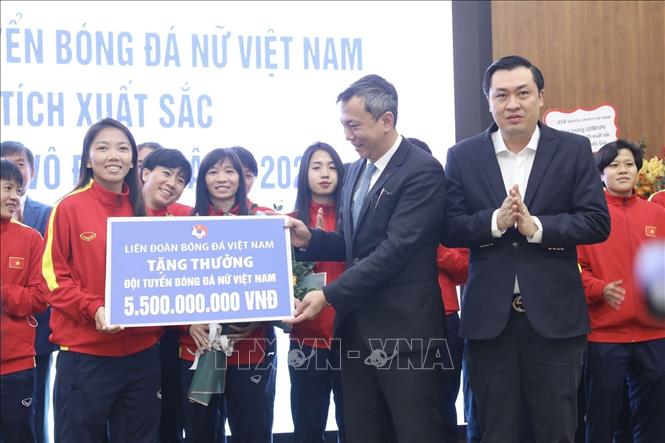 VFF举行庆祝越南女足队载誉归来的仪式