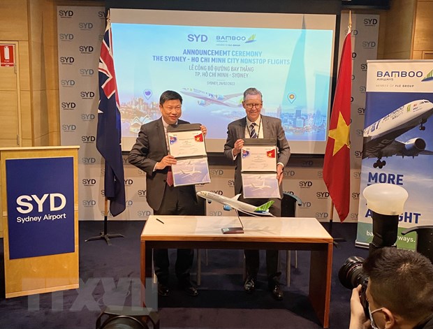 越竹航空公司宣布开通越南胡志明市至澳大利亚悉尼直达航线