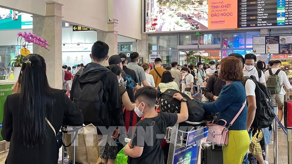 2月4日，胡志明市新山一国际机场客流量创新纪录