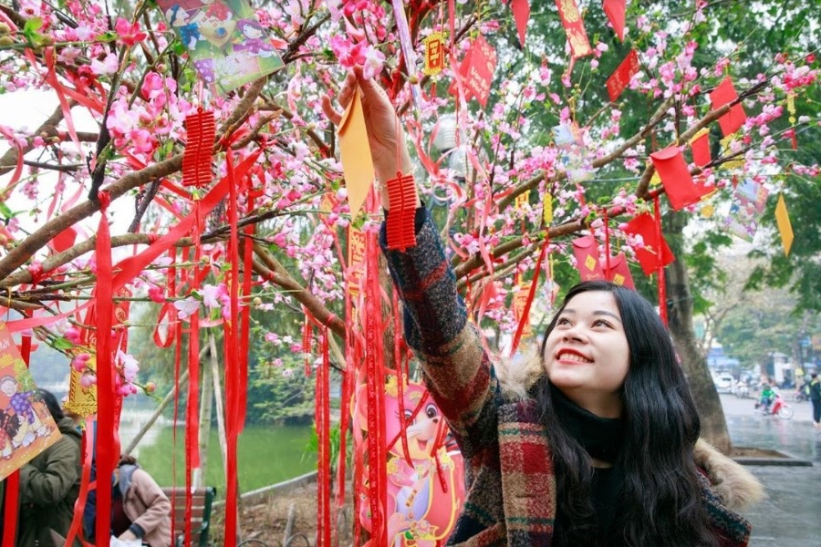 越南春节的“采绿”风俗