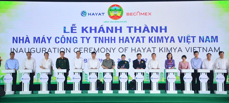 范明正总理出席土耳其Hayat Kimya（越南）工厂竣工仪式