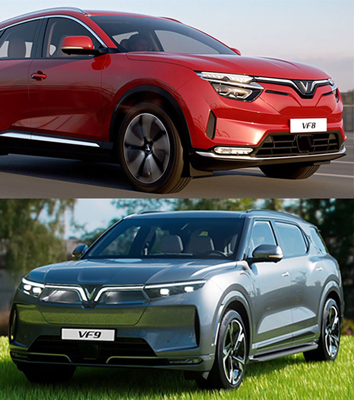 VinFast对外公布VF 8 和 VF 9两款智能电动汽车内外饰设计