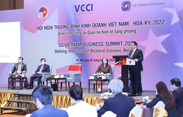 政府总理范明正出席第五次越美工商峰会