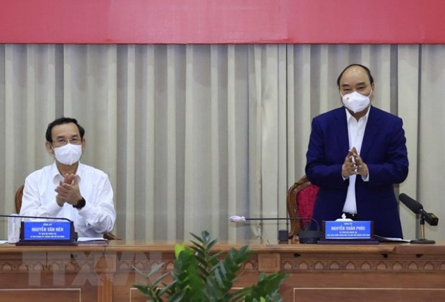 国家主席阮春福：为胡志明市霍门、古芝投资促进会做好准备