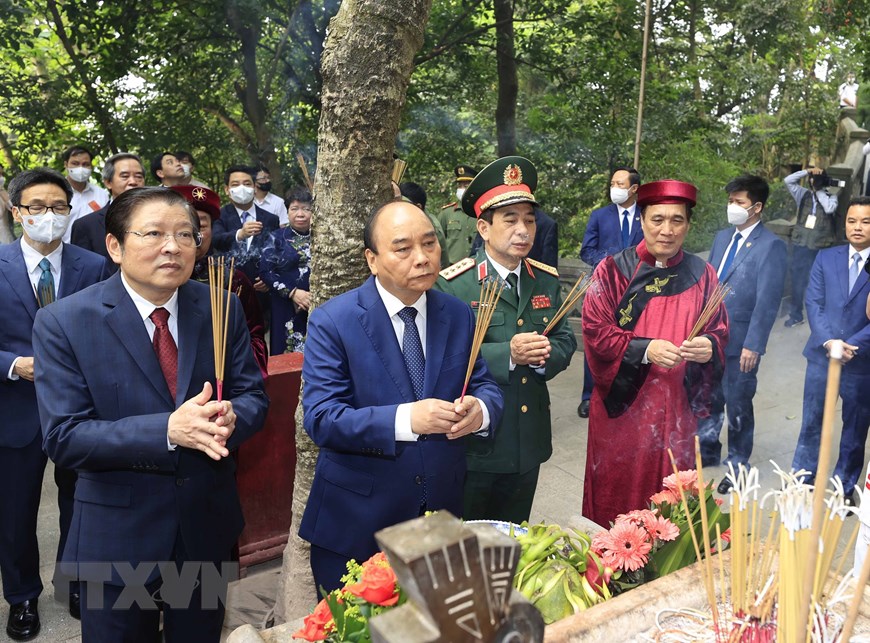 2022年雄王国祖敬香仪式在各地举行