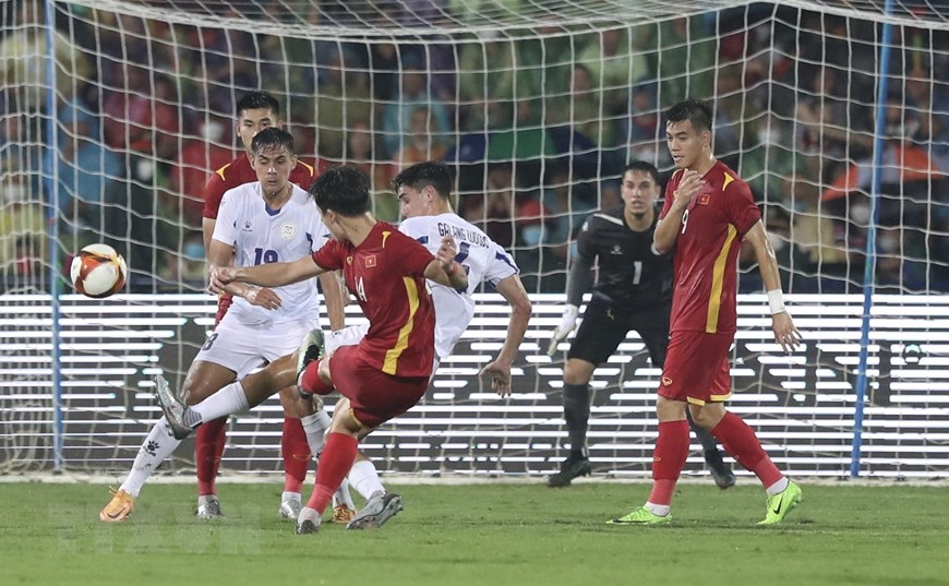 SEA Games 31：越南U23足球队以0比0战平菲律宾足球队
