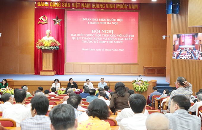 Giải quyết tốt những bức xúc của dân, cùng cử tri xây dựng các quận phát triển