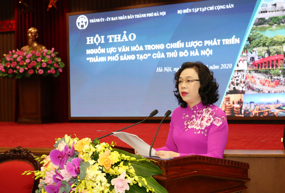 Hội thảo Nguồn lực văn hoá trong chiến lược phát triển “Thành phố sáng tạo” của Thủ đô Hà Nội”