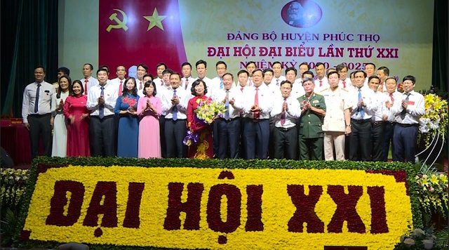 Ban Thường vụ Huyện ủy Phúc Thọ khóa XXI, nhiệm kỳ 2020-2025