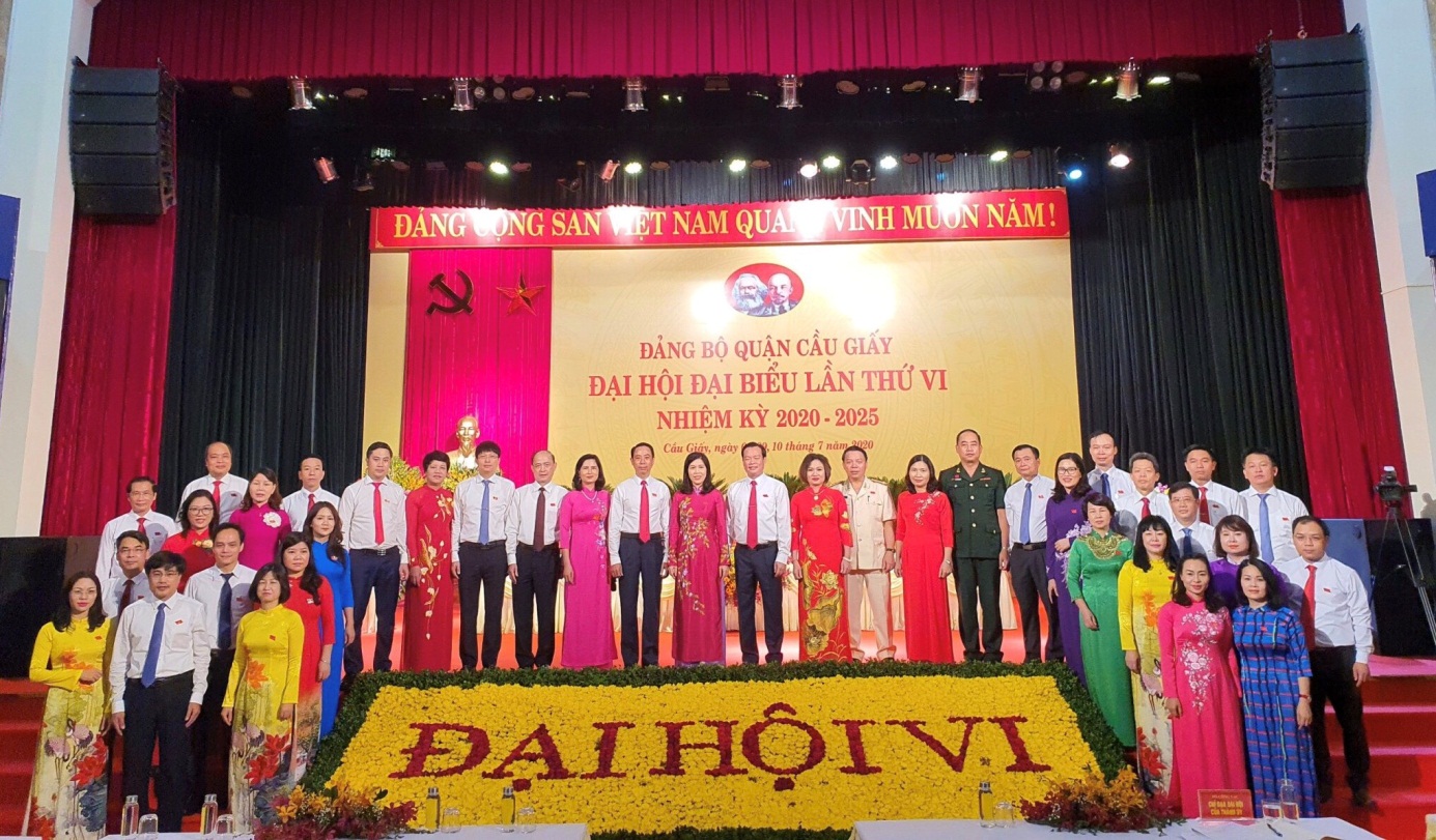 Ban Thường vụ Quận ủy Cầu Giấy nhiệm kỳ 2020 - 2025